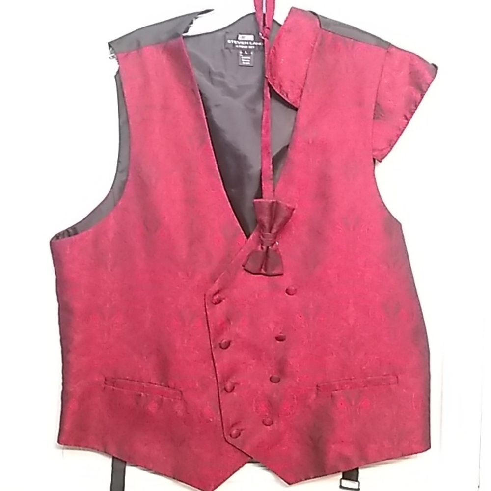 MENS cardinal tapestry vest set